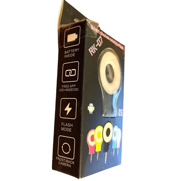 RK-07 Selfie Enhancing Flash Light For iOS & Android With USB Cable - Picture 9 of 10